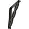 Ekena Millwork Loera Wrought Iron Bracket, (Triple center brace), Antiqued Pewter 2"W x 12"D x 15"H BKTM02X12X15TLOAPW - alternate 1